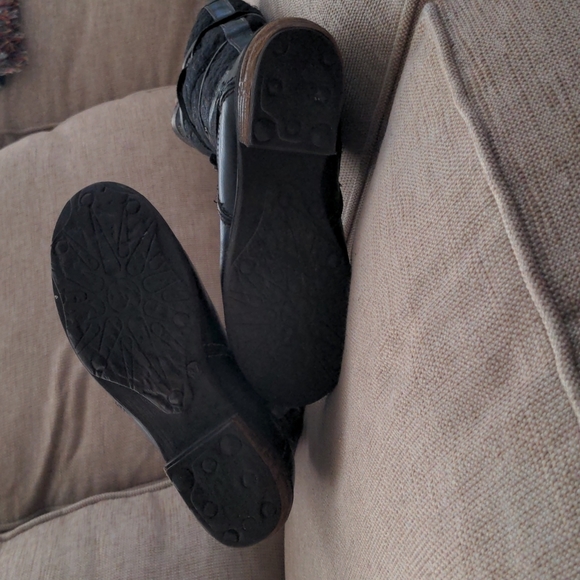 Bos & Co Size 37 leather boots, shearling upper, rubber sole made in Portugal - Picture 3 of 7